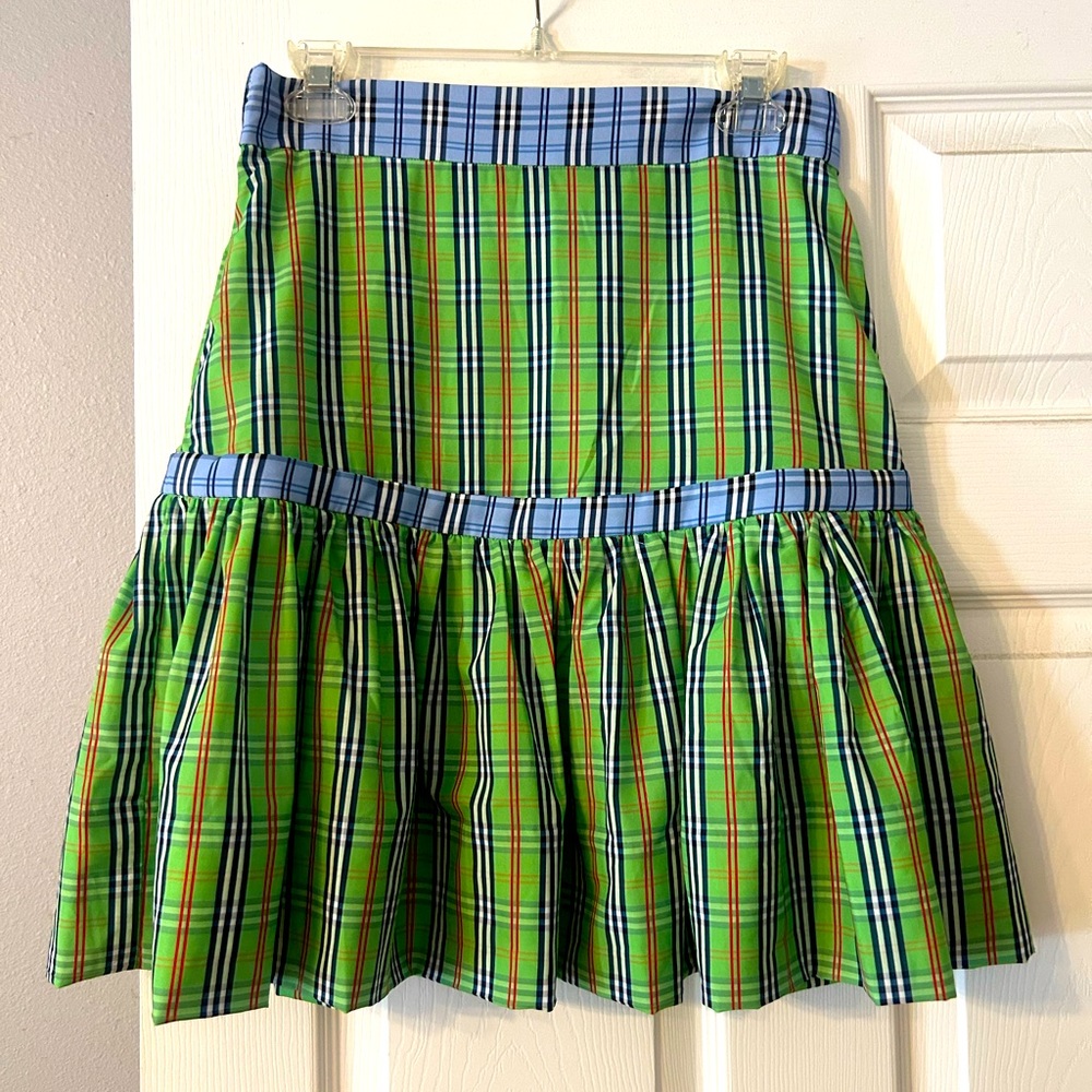 Gretchen Scott Designs Stefania Skirt in Sunshine Plaid